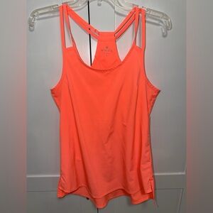 Athleta Neon Coral Double-Strap Tank. Size- S.